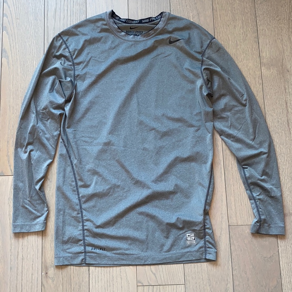 Nike Dry Fit - long sleeve, gray